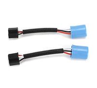 Yosoo Health Gear Arnés de Cables 9007 a H4 9003, Arnés de Cableado de Faros de PVC, Cable de Conversión de 12 V a 24 V con Enchufe de Nailon 1200F, Plug and Play para Actualización de Luz