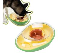 Yosoo Health Gear Asegacado Alimentador de Mascotas Tazón de Perro de Alimentación Lenta, Diseño de Fugas, Forma Atractiva de Aguacate, Evita el Derrame de Alimentos, Práctico y Fácil de Usar,