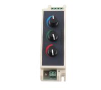 Yosoo Health Gear Atenuador de Perilla RGB, Controlador de Luz LED ABS con Ajuste de Color Manual PWM de 3 Canales, CC 12 V 24 V 3 A Cada Canal, para Usuarios de Iluminación de Tira LED RGB Interior