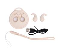 Yosoo Health Gear Auriculares Inalámbricos para Dormir para Personas Que Duermen de Lado, Bluetooth 5.3 Ultradelgado con Cancelación de Ruido, Llamadas Claras, Diseño Ligero, sin (Color de Piel)