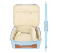 Yosoo Health Gear Bolsa para Cámara, Acolchado Engrosado, Asa Ajustable, Estuche con Cremallera de Gran Capacidad para CP910 1200 1300 DSLR, con Divisores Acolchados Extraíbles y Diseño de (Blue)