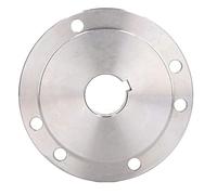 Yosoo Health Gear Brida de Mandril Brida de Torno de Acero con Alto Contenido de Manganeso 125 Mm 6 Orificios de Montaje Tubo de Escape de Corte Plano para Configuración de Mandril de Torno de Metal