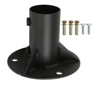 Yosoo Health Gear Brida de Piso de Acero de Servicio Pesado, Base de Poste Redondo de 52/65 Mm para la Cerca de Enlace de Cadena, Buzón y Hardware de Postes de Bandera (52 mm)