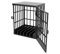 Yosoo Health Gear Caja de Bloqueo de Cárcel para Teléfono Móvil, Jaula de Plástico Segura de 13x15x19cm para Tiempo en Familia y Aula, Regalo Divertido y Novedoso (Todo Negro)