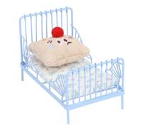 Yosoo Health Gear Cama en Miniatura 1:12, Muebles de Casa de Muñecas de | Accesorio de Colchón de Tela de Esponja con Patrón Bonito para Decoración de Casa de Muñecas