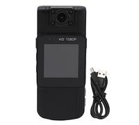 Yosoo Health Gear Cámara Corporal, Pantalla 3,9 cm, 1080p, Visión Nocturna Infrarroja, Detección de Movimiento, Lente Rotación 180 Grados, Portátil