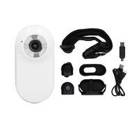 Yosoo Health Gear Cámara de Collar para Mascotas HD 1080P, Lente Gran Angular de 120°, Grabación de Vídeo con Conexión OTG, Mini Cámara Deportiva Magnética Ajustable para Gatos Perros, (White)