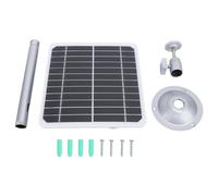 Yosoo Health Gear Cargador de Panel Solar Monocristalino, 20W 5V IP68 con Soporte Ajustable, Alta ompatible con Cámaras de Seguridad Exteriores, Comederos para Animal