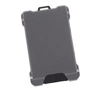 Yosoo Health Gear Cartera Delgada Tarjetero de Aleación de Aluminio con Bolsillo Transparente para Insignia Bloqueo Cartera de Metal Antidesmagnetización para Personal de Oficina, Viajeros y (Silver)