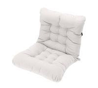 Yosoo Health Gear Cojín de Asiento de Chenilla, Soporte Suave Ergonómico con Banda Elástica, 31,5 Pulgadas, Cómodo para Sillas de Oficina y Comedor (White)