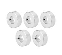 Yosoo Health Gear Collar de Eje de 5 Piezas Collar de Eje de Sujeción de 2 3 Pulgadas de Diámetro Aleación de Aluminio para Fijación y Posicionamiento de Ligero Resistente a la Oxidación para