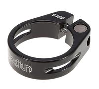Yosoo Health Gear - Collar de varilla de sillín de bicicleta, 34,9 mm, abrazadera de tija de sillín de bicicleta (aleación de aluminio), color negro