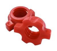 Yosoo Health Gear Collar Spinlock, Juego de Tuercas de Plástico PVC para Mancuernas, Agarre de Rosca Profunda, Sujeción Antideslizante, Giro Hexagonal Fácil, Paquete de 2 Sujetadores de Barra de
