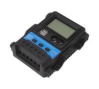 Yosoo Health Gear Controlador de Carga Solar de 12 V, 24 V, Controlador de EnergíA Solar PWM con Carcasa de ABS, Pantalla LCD, USB Dual, 5 , 2,5 A, Ajustes Ajustables para Monitoreo del Doméstico de