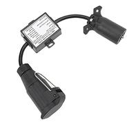 Yosoo Health Gear Convertidor de Luz de Remolque de Coche de Plástico, Convertidor de Luz de Remolque de 7 Vías de EE. UU. a UE, Adaptador de Enchufe Redondo de 13 Pines para Coche y Camión