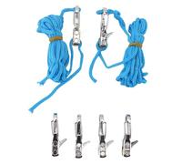 Yosoo Health Gear Cordón Ajustador de Cuerda, Tensor de Ajuste Rápido con Rodillo de Latón para Cuerdas de 3 Mm y 4 Mm, Ideal para Acampar y Navegar