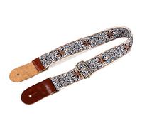 Yosoo Health Gear Correa de Ukelele Bordada, Correa de Hombro Ajustable de Estilo étnico, Cabestrillo de Ukelele de Cuero de Nailon de Ajuste Cómodo para Amantes de la Música (estilo 1)