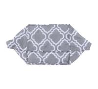 Yosoo Health Gear Cubierta Protectora para de Montaje en Techo, Cubierta Antipolvo de Tela de Nailon Impermeable con Cordón, Ideal para Proyectores y Cámaras, Diseño de Flores Grises con Propiedades