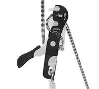 Yosoo Health Gear Descensor de Doble Parada de Escalada para Cuerda de 10-12 Mm, Autofrenante, Autobloqueo, Dispositivos de Aseguramiento de Rápel, Rescate, Arborista, Antipánico, Control Manual,
