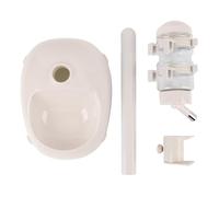 Yosoo Health Gear Dispensador de Agua para Mascotas, Alimentador, Altura Ajustable, Fácil de Limpiar, Diseño Inteligente Que Promueve la Hidratación, Postura Cómoda, Estable, Antivuelco (Beige)