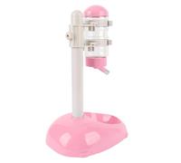 Yosoo Health Gear Dispensador de Agua para Mascotas, Alimentador, Altura Ajustable, Fácil de Limpiar, Diseño Inteligente Que Promueve la Hidratación, Postura Cómoda, Estable, Antivuelco (Rosácea)