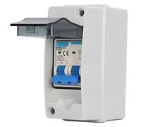 Yosoo Health Gear Disyuntor PV DC, Policarbonato ABS PV DC Interruptor de Desconexión 1000V 32A 6KA IP65 Cubierta Transparente Impermeable, para Sistemas de Paneles Solares RV Home Off Grid