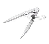 Yosoo Health Gear Divisor de Ala de Acero Compás de Marcado de Lápiz de Acero Inoxidable Trazador Ajustable de 0 a 125 Mm para Diseño de Círculos División de Líneas y Marcado de Bordes para