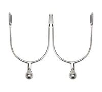 Yosoo Health Gear Espuelas de Caballo con Bola de Rodillo, Espuelas Occidentales para Botas Ecuestres, 2 Piezas
