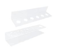 Yosoo Health Gear Estante de pared para tacos de billar de 6 tacos, soporte para tacos de billar acrílico resistente con transparente