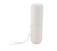 Yosoo Health Gear Estuche de Viaje para Cepillos de Dientes, Soporte de Plástico Portátil para Almacenamiento, Contenedor de PP Antideslizante con Cubierta, 7,7 Pulgadas de Largo para Viajes, (Grey)