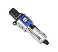 Yosoo Health Gear Filtro de Compresor de Aire, Separador de Aceite y Agua | Filtración de 5 μm, Puertos de 3/8" o 1/2", 16 Bar, Acoplamiento Rápido, para Herramientas Neumáticas, Pistolas