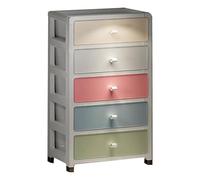 Yosoo Health Gear Gabinete de Almacenamiento de Cajones Múltiples de Color Macarrón, Gabinetes de Costura de Costura de Gran Capacidad de Gran Capacidad Gabinete de Cajón (5 Capas)