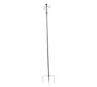 Yosoo Health Gear Gancho para Pastores, Soporte para Comedero de Pájaros con Doble Gancho de Hierro, Ajustable, 44, 60, 76 Pulgadas, Tubo de 3, 4 Pulgadas con Base de 5 Puntas para Jardín, Patio,