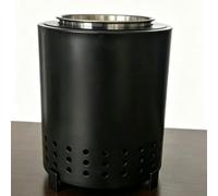 Yosoo Health Gear Hoguera de Mesa, Flujo de Aire 360, Patas Plegables, | Quemador de biomasa para acampar, huella de 6.5x5.1x5.1in, acero inoxidable con reducción de humo de doble pared
