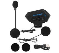 Yosoo Health Gear Intercomunicador Bluetooth para Motocicletas, Auriculares para Casco con Baterías para Altavoces Manos Libres, Control de Llamadas de Música, para Motocicleta/ATV/Bicicleta