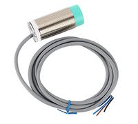 Yosoo Health Gear Interruptor de Acercamiento BERM, Sensor de Interruptor de Acercamiento Cilíndrico de 3 Cables de Latón ABS, Salida PNP de 10 a 30 VCC, Amplio Rango de Temperatura para Equipos de