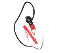 Yosoo Health Gear Interruptor de Parada de Motor de Plástico, 22 Mm, 7,8 Pulgadas, 12 V, con Correa de Seguridad de 70 Cm y Cable de 60 Cm para Motor Fueraborda, Barco, ATV, Motociclistas de Cross