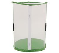 Yosoo Health Gear Jaula de Observación, Jaula de Hábitat de Malla Transparente Cilíndrica con Protección Doble con Cremallera para Plantas Ornamentales