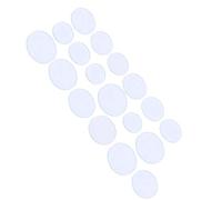 Yosoo Health Gear Juego de 18 Piezas de Cristal para Reloj, Cristal Mineral Plano, para Reloj de 16 a 24,5 Mm, Lente Transparente de 1,2 Mm de Grosor para Reparación de Relojes, Reemplazo para