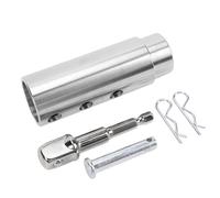 Yosoo Health Gear Kit de Adaptador de Taladro para Gato de Remolque para Ejes de Transmisión de Viento Superiores de 1 Pulgada, Adaptador de Enchufe de Taladro Eléctrico de Acero Inoxidable para