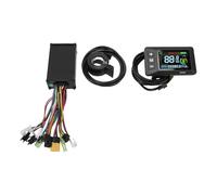 Yosoo Health Gear Kit de Controlador de Motor Eléctrico Controlador de Scooter Eléctrico de Onda Sinusoidal de Aleación de Aluminio 15A para Motor sin Escobillas de 36V 48V 250W 350W con Pantalla