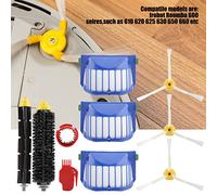 Yosoo Health Gear Kit de Pincel Lateral de Cepillo de Cerebro de Pincel de Batidor para 600 Series 610 620 625 630 650 660 con Cepillos de 3 Brazos Herramienta de Filtros de Vacío