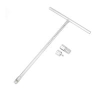 Yosoo Health Gear Llave con Mango en T de 3/8", Juego de Llave de Tubo en T con Adaptadores de 1/4" y 1/2", Herramienta Manual para Mecánica y Bricolaje