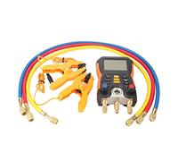 Yosoo Health Gear Medidor de Colector Digital Medidor de Colector de Refrigeración ABS Probador de Temperatura de Presión 2 en 1 83 Refrigerantes 14,5 a 870 Psi para Servicio de Refrigeración HVAC AC
