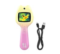 Yosoo Health Gear Microscopio para Niños, Microscopio Portátil de Mano con Pantalla de 2,0 Pulgadas, Aumento de 1600X, Grabación de Vídeo Fotográfico HD, Silicona ABS para PC, para Exploración