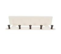 Yosoo Health Gear Monte de Pared de la Rejilla Rústica con Estante, Ganchos de Entrada de la Entrada de Perchas Longitudes de Madera de Madera Dual Colgante para Baño, Sala de Estar, Dormitorio