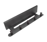 Yosoo Health Gear Monte de Pared de la Rejilla Rústica con Estante, Ganchos de Entrada de la Entrada de Perchas Longitudes de Madera de Madera Dual Colgante para Baño, Sala de Estar, Dormitorio (GRAY)