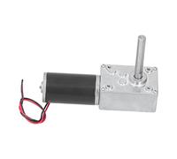 Yosoo Health Gear Motor de Engranaje Helicoidal Acero Cobre Latón Reductor de Engranajes DC12V DC24V Mini Motor Eléctrico Autoblocante 8 X 51 Mm Eje Tipo D para Control de Automatización (DC24V 40RPM)