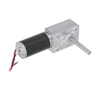 Yosoo Health Gear Motor de Engranaje Helicoidal Acero Cobre Latón Reductor de Engranajes DC12V DC24V Mini Motor Eléctrico Autoblocante 8 X 51 Mm Eje Tipo D para Control de Automatización (DC12V