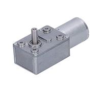 Yosoo Health Gear Motor de Engranaje Helicoidal, Latón de Aluminio DC 12 V Motor de Engranaje 10 RPM Autobloqueo Salida Vertical Cableado Reversible para Abridor de Ventana Abridor de Puerta Mini